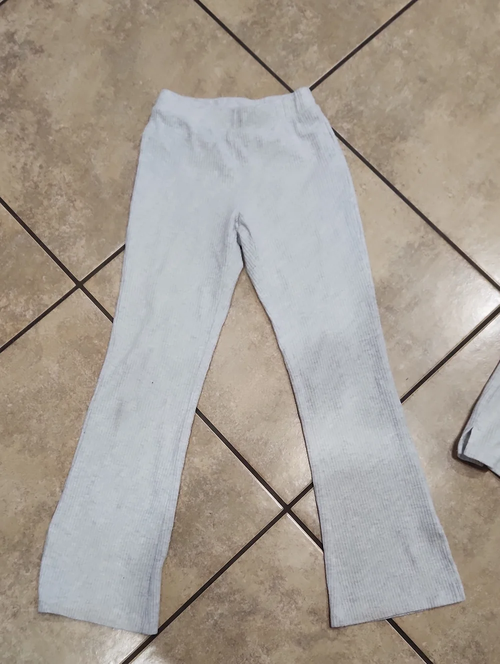 Old Navy Girls Ribbed Hoodie & Jogger Set - Pink / Gray, Bundle Of 2
